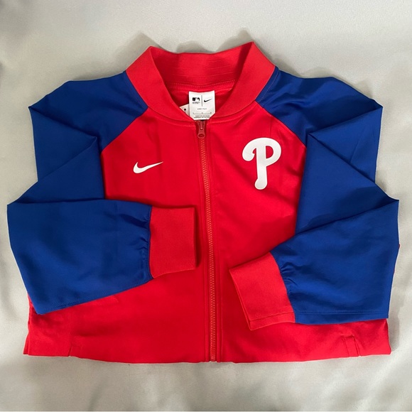 COPY - NWT Nike Phillies Performance Raglan Zippered Jacket, Size Large - Picture 3 of 13